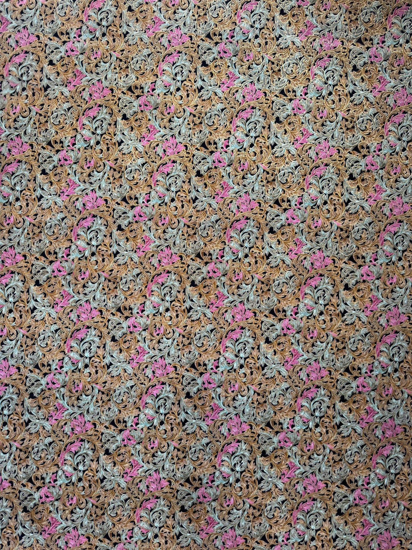 Vintage Mini Wale Corduroy - Baroque Florals
