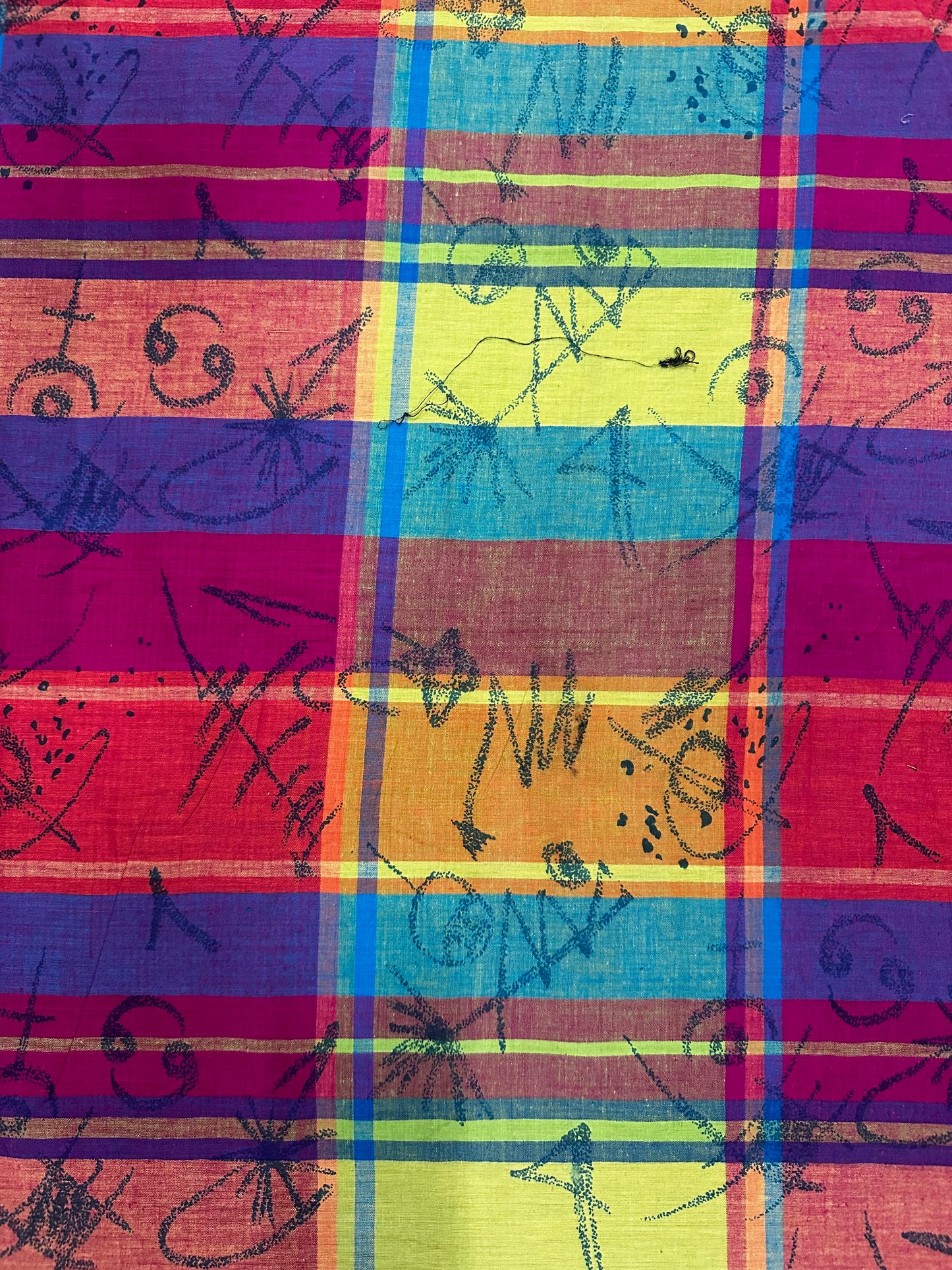 Vintage Overprinted Yarn Dye - Plaid and Designs