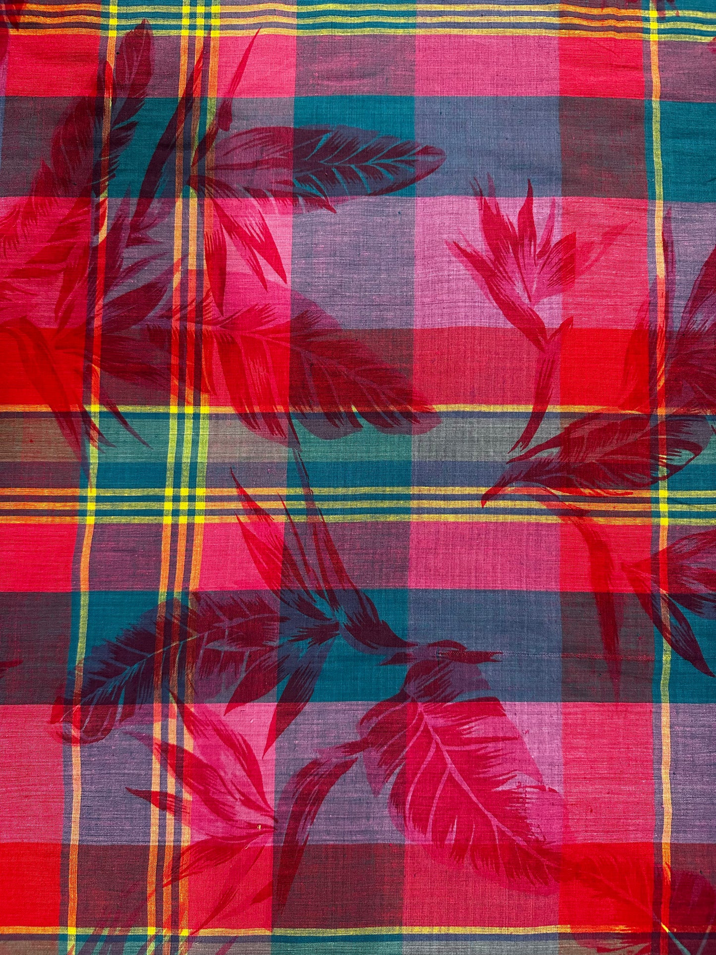 Vintage Overprinted Yarn Dye - Plaid and Designs