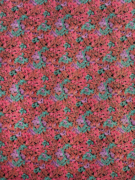 Vintage Mini Wale Corduroy - Baroque Floral