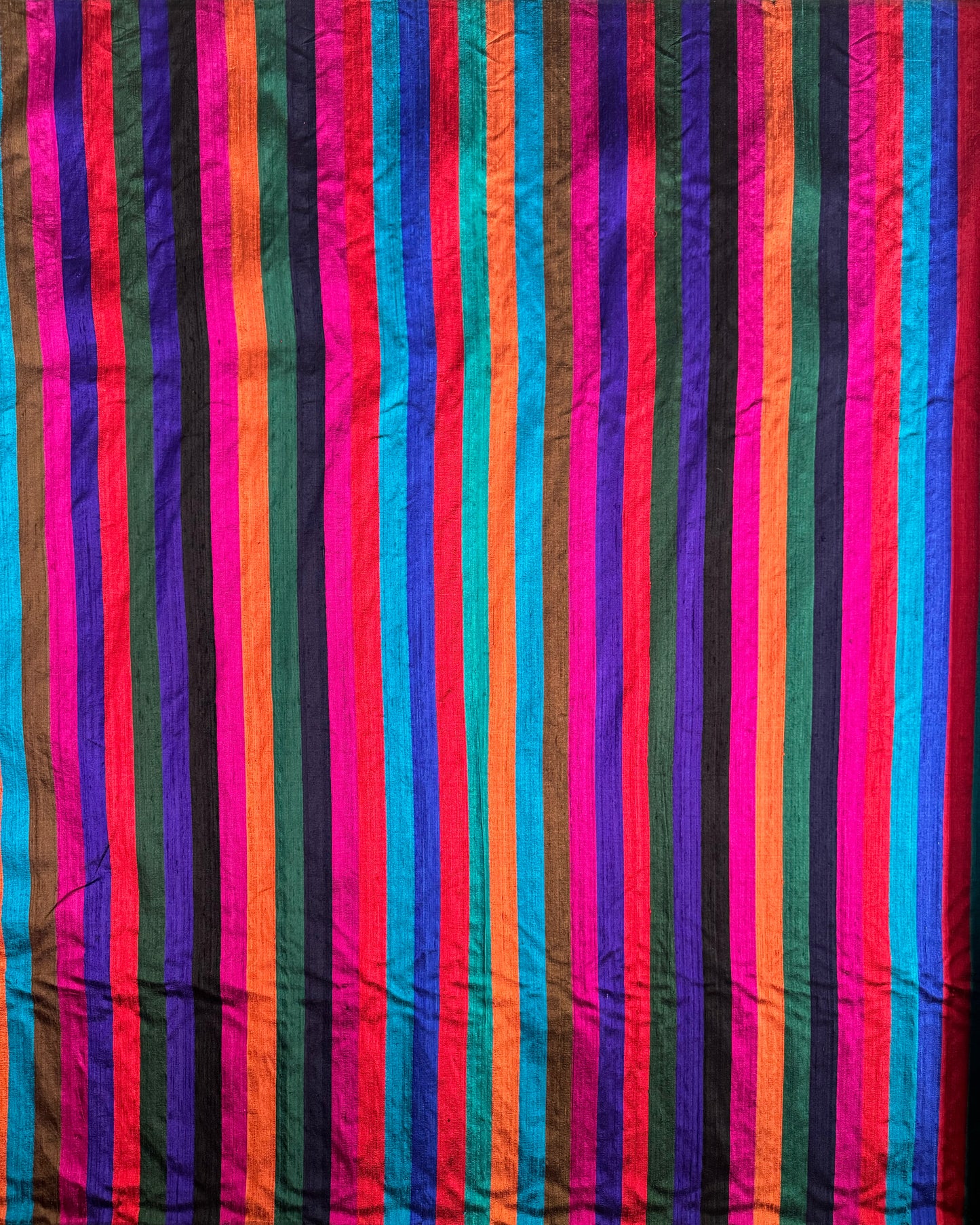 Vintage Silk - Multi Colored Stripes
