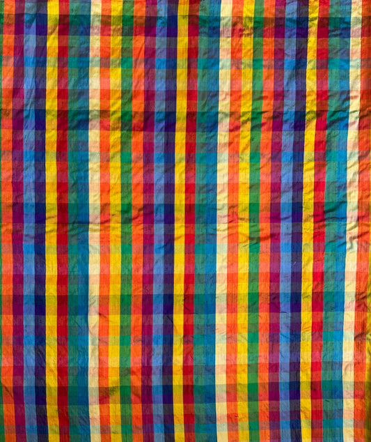 Vintage Silk - Multi Colored Plaid