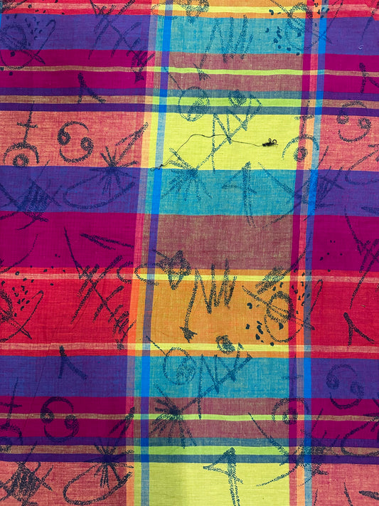 Vintage Overprinted Yarn Dye - Plaid and Designs